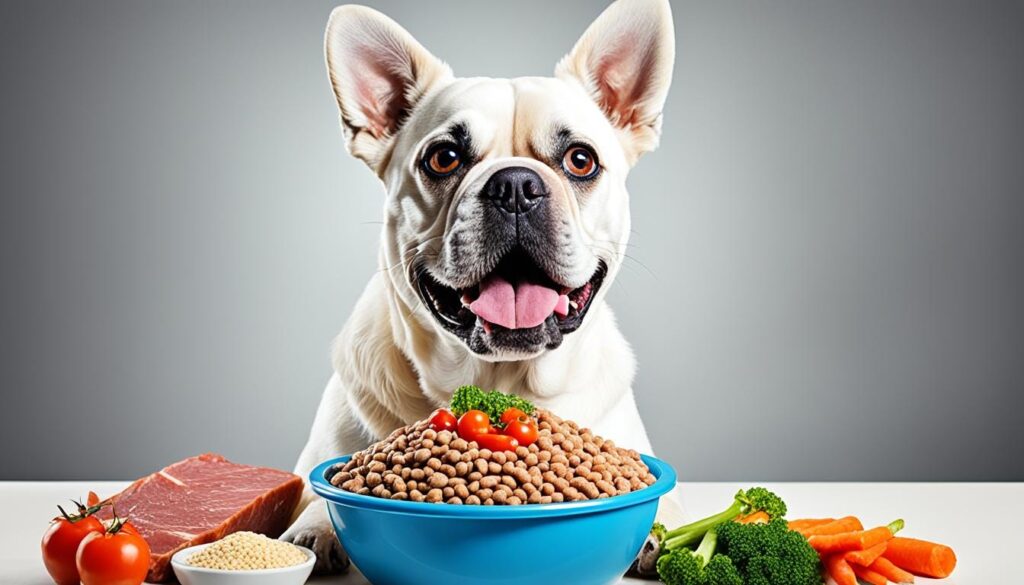 A wide-angle landscape photograph of Zeke crouching in a large, open park, smiling happily while holding a Siberian Husky.