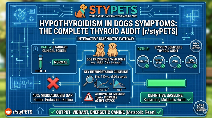 An informative infographic diagram showing how to set up a target scent search grid in a standard living room apartment to provide structured mental stimulation for working dogs.